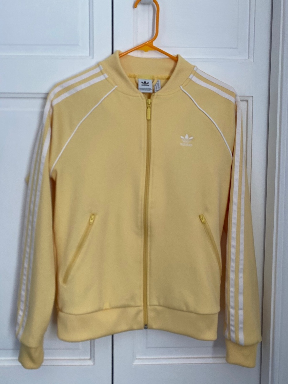 Adidas Pastel Yellow Track Jacket